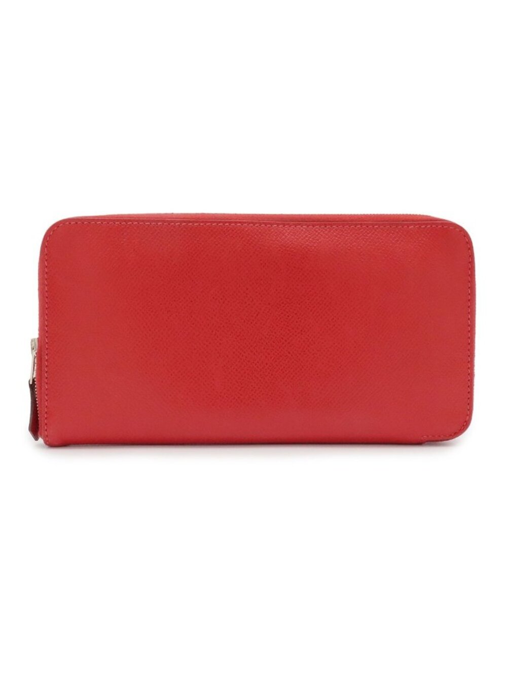 Hermes Azap Long Silk'in Zip Around Wallet Veau Epsom Rouge Casaque Red